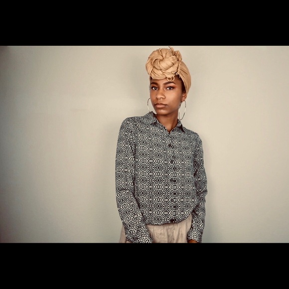 Van Heusen button down top blouse XS - Picture 2 of 8